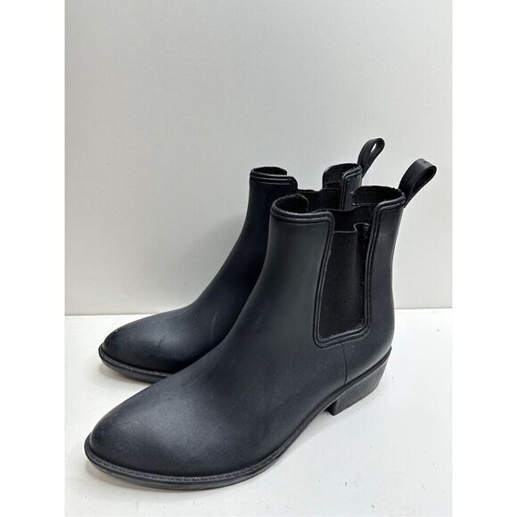 Jeffrey Campbell Boots Women 6 Havana Matte Black Waterproof Pointed Toe Booties - Picture 3 of 9